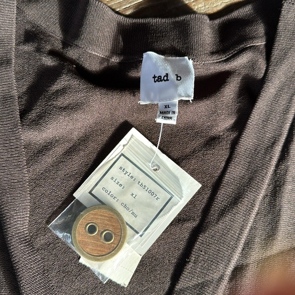 Tad b deadstock vintage 1990’s dress and cardi set NWT size XL - Picture 5 of 16